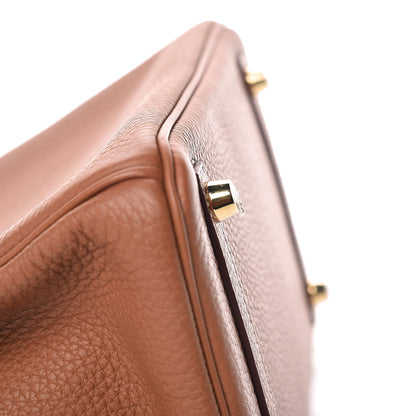 Hermes Togo Birkin 25 Gold 3 of 16