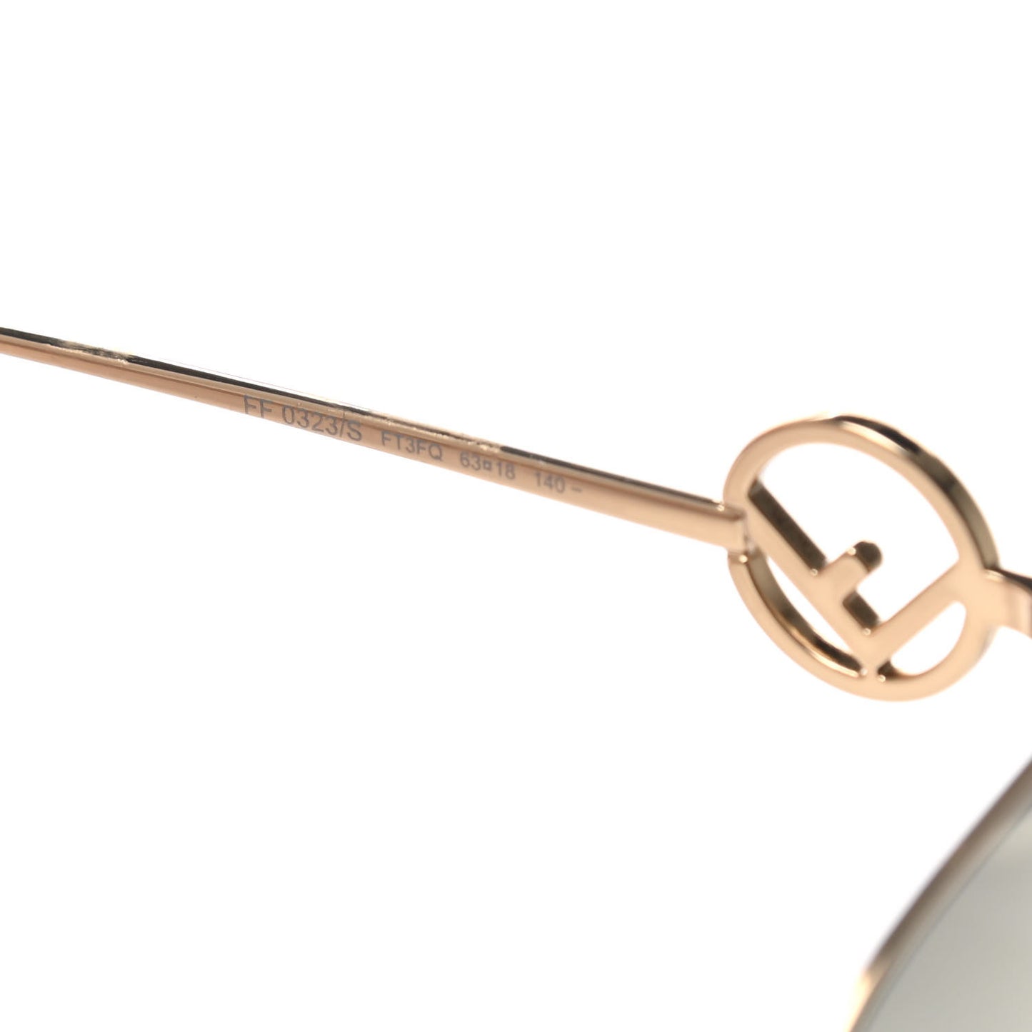 Metal F is Fendi Sunglasses FF 0323/S Gold