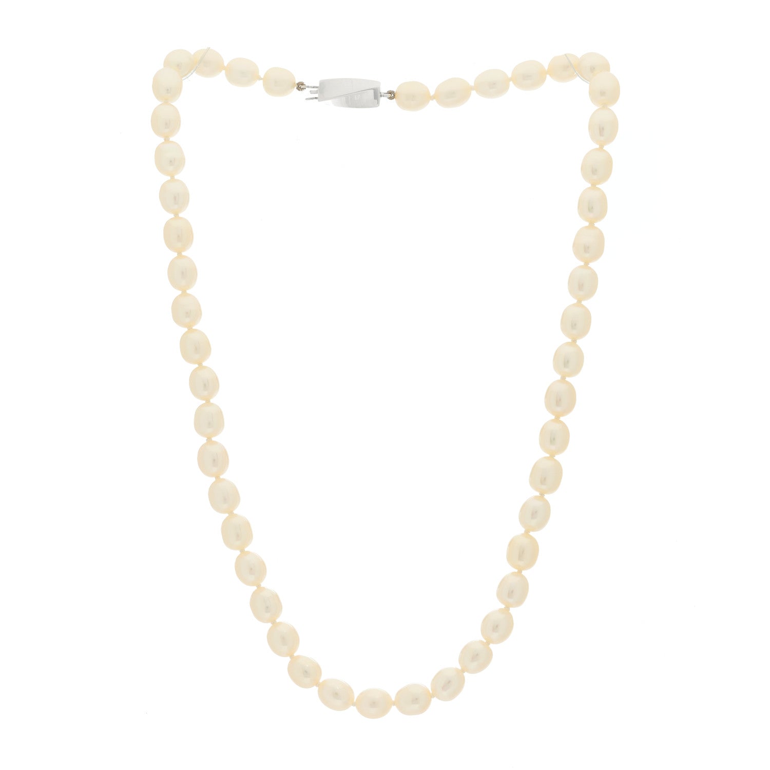 Tiffany Sterling Silver Freshwater Cultured Pearl 6.5-7mm Strand Necklace 3 of 6