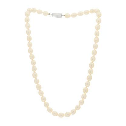 Tiffany Sterling Silver Freshwater Cultured Pearl 6.5-7mm Strand Necklace 3 of 6