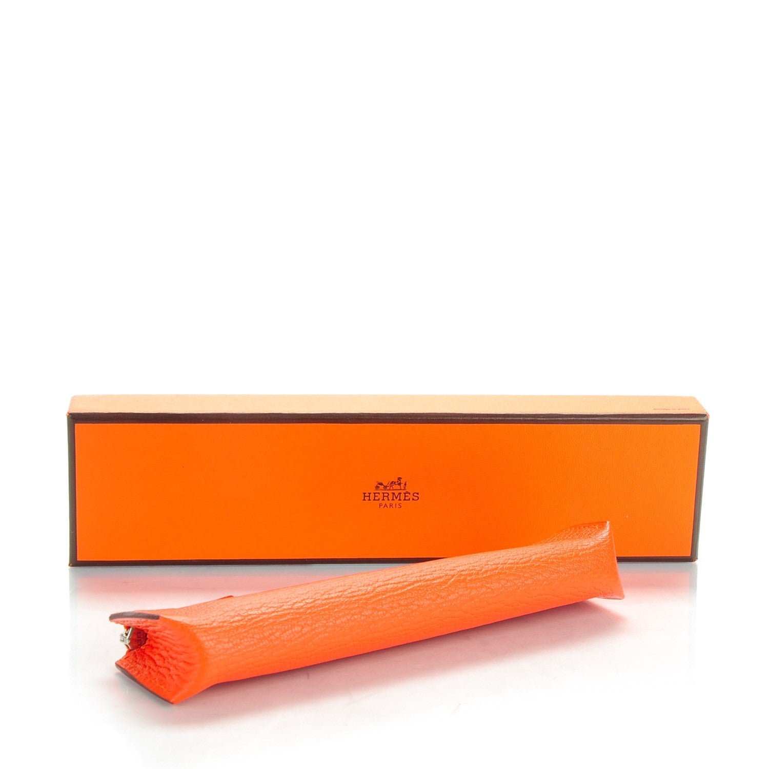 Hermes Chévre Mysore Piccolo Case Orange 4 of 9