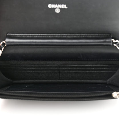 Chanel Caviar Timeless CC Wallet On Chain WOC Black 5 of 20