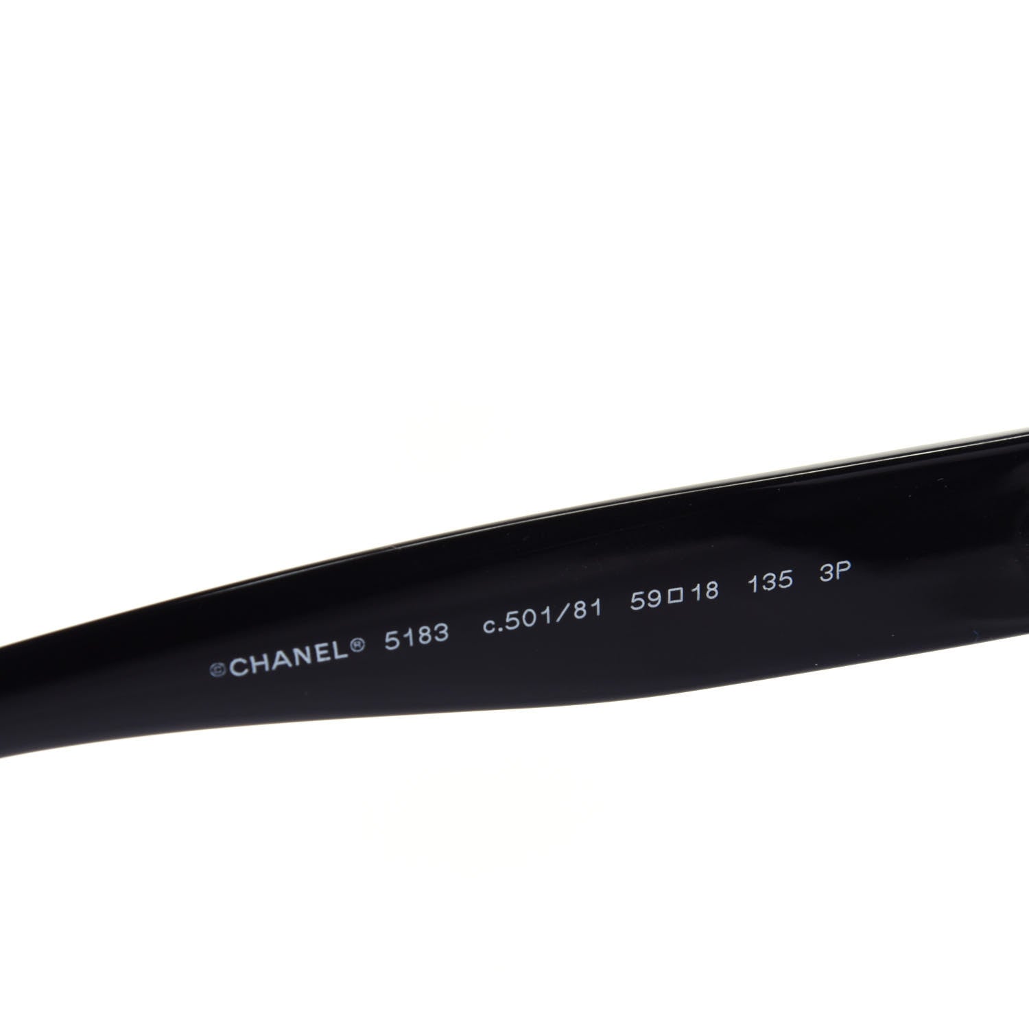 Chanel Acetate CC Sunglasses 5183 Black 5 of 8