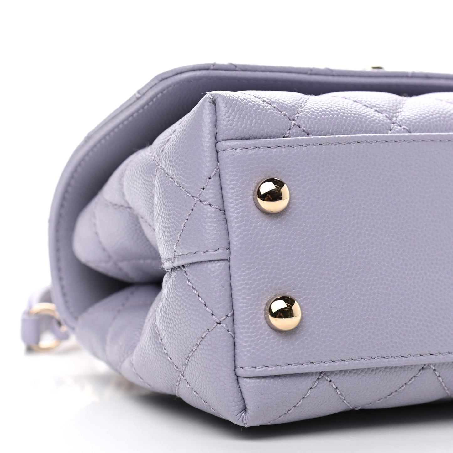 Caviar Quilted Extra Mini Coco Handle Flap Light Purple
