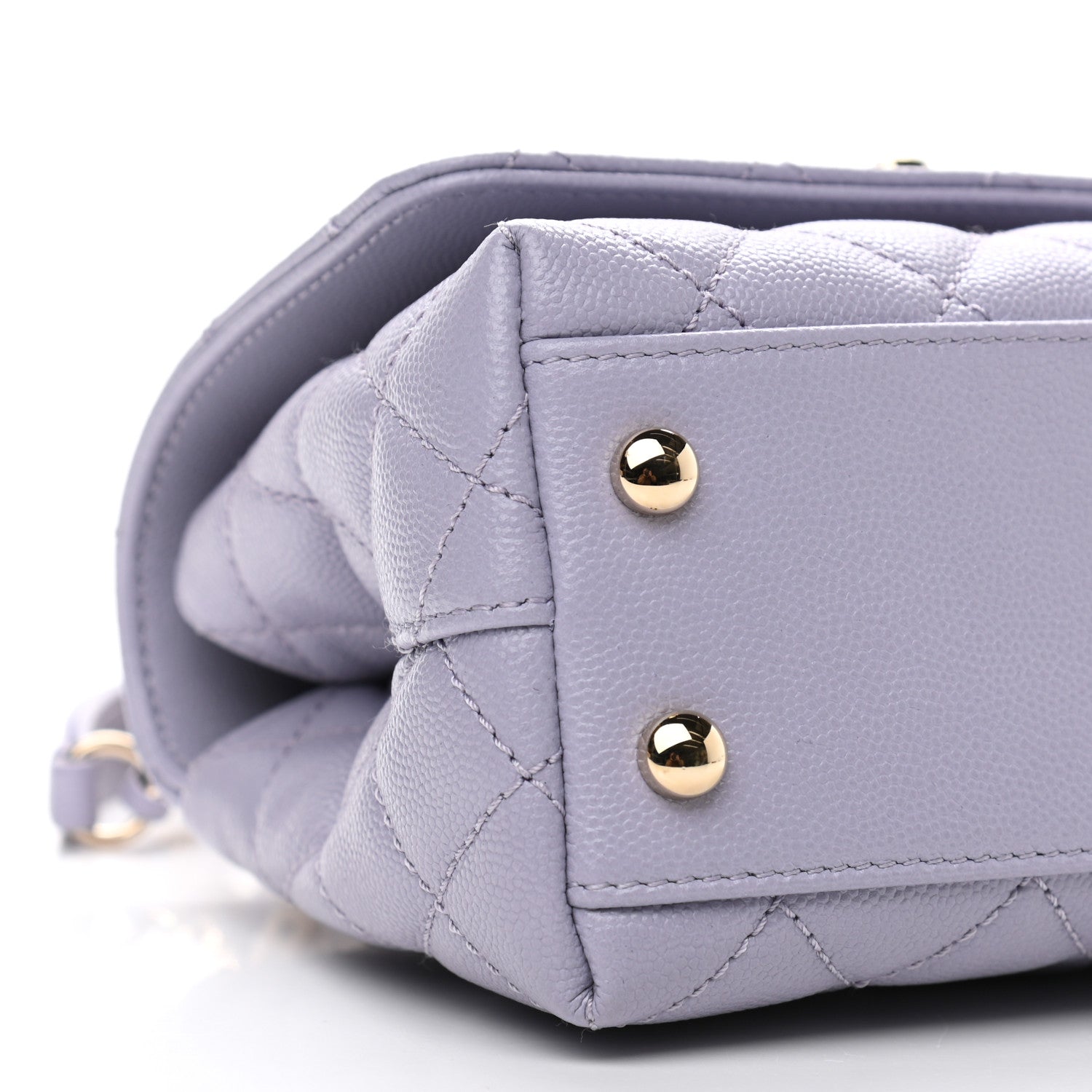 Chanel Caviar Quilted Extra Mini Coco Handle Flap Light Purple 9 of 12