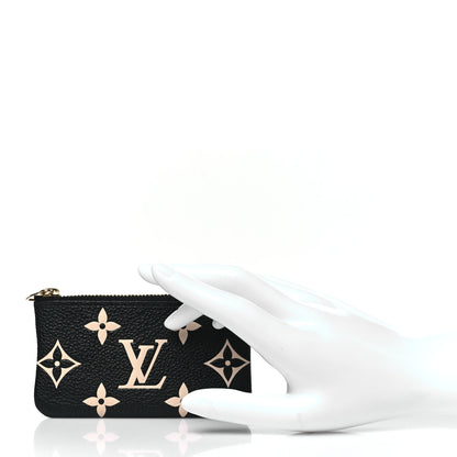 Louis Vuitton Empreinte Monogram Giant Key Pouch Black Beige 2 of 7