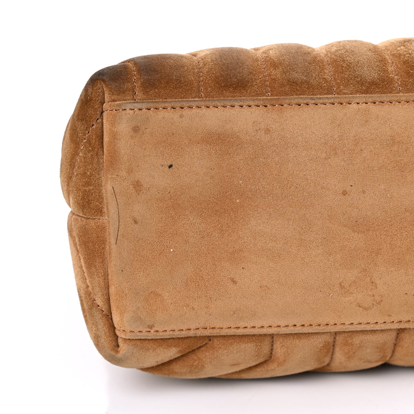 Suede Y Quilted Monogram Medium Loulou Chain Satchel Cinnamon