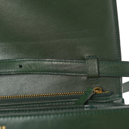Celine Box Calfskin Classic Box Medium Flap Bag Forest 12 of 13