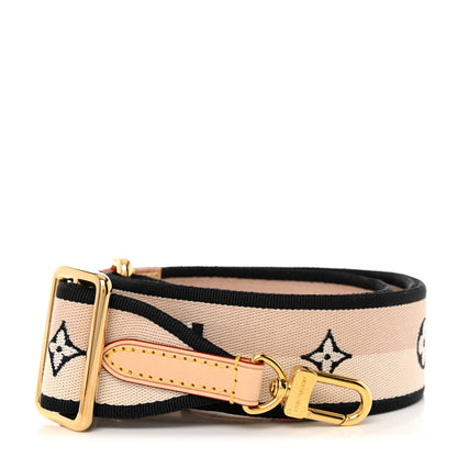 Louis Vuitton Jacquard Speedy Bandouliere 20 Shoulder Strap Black 1 of 4