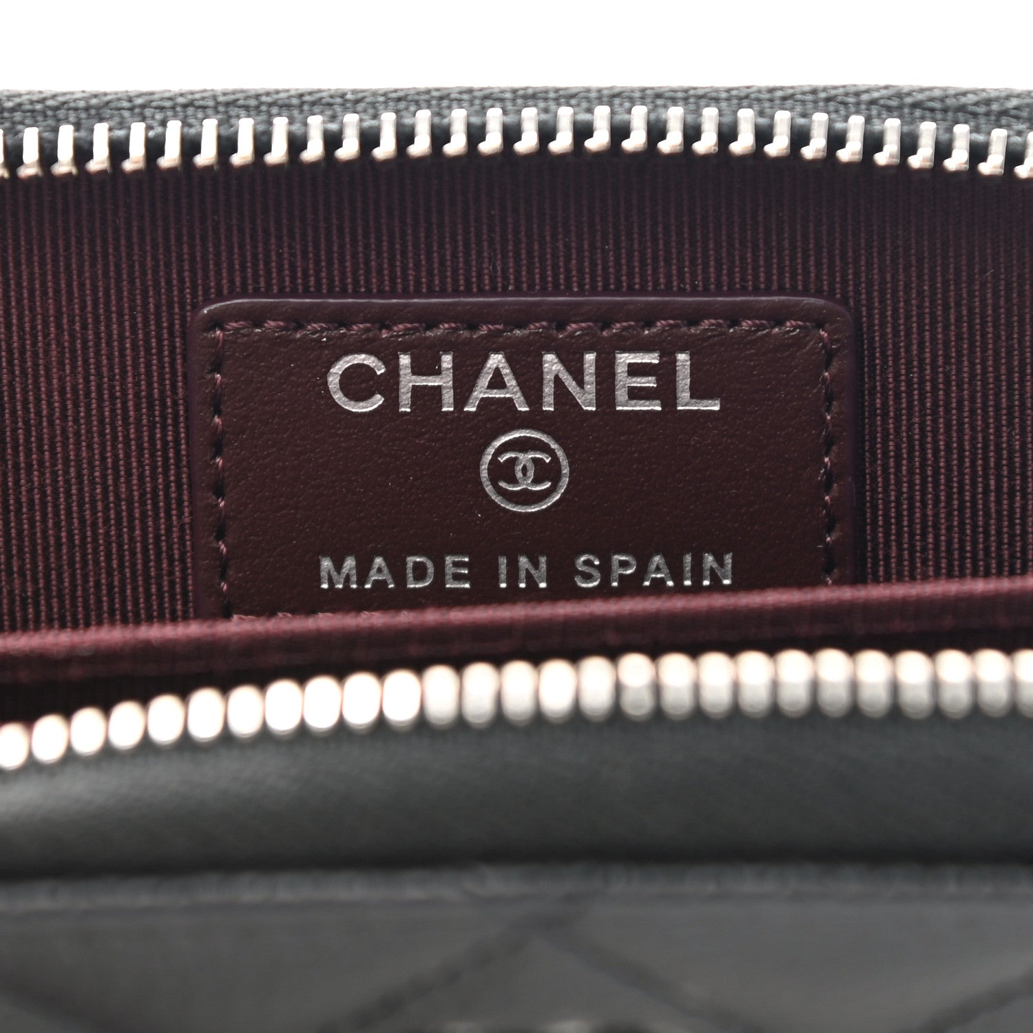 Chanel Caviar Quilted Zip Coin Purse Black 6 of 7
