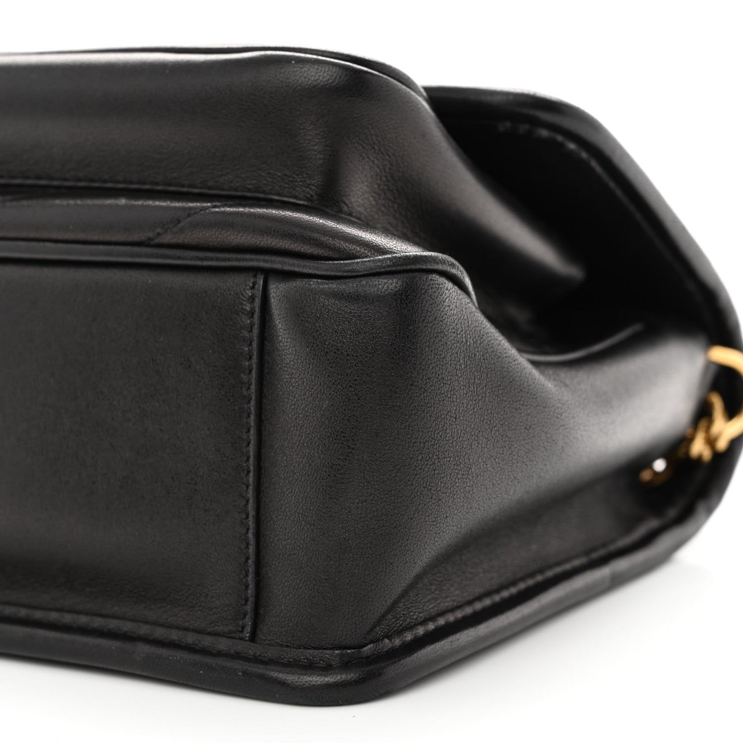Lambskin Matelasse Monogram Baby Niki Chain Satchel Black