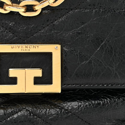 Givenchy Creased Patent Calfskin Small ID Flap Black 7 of 11