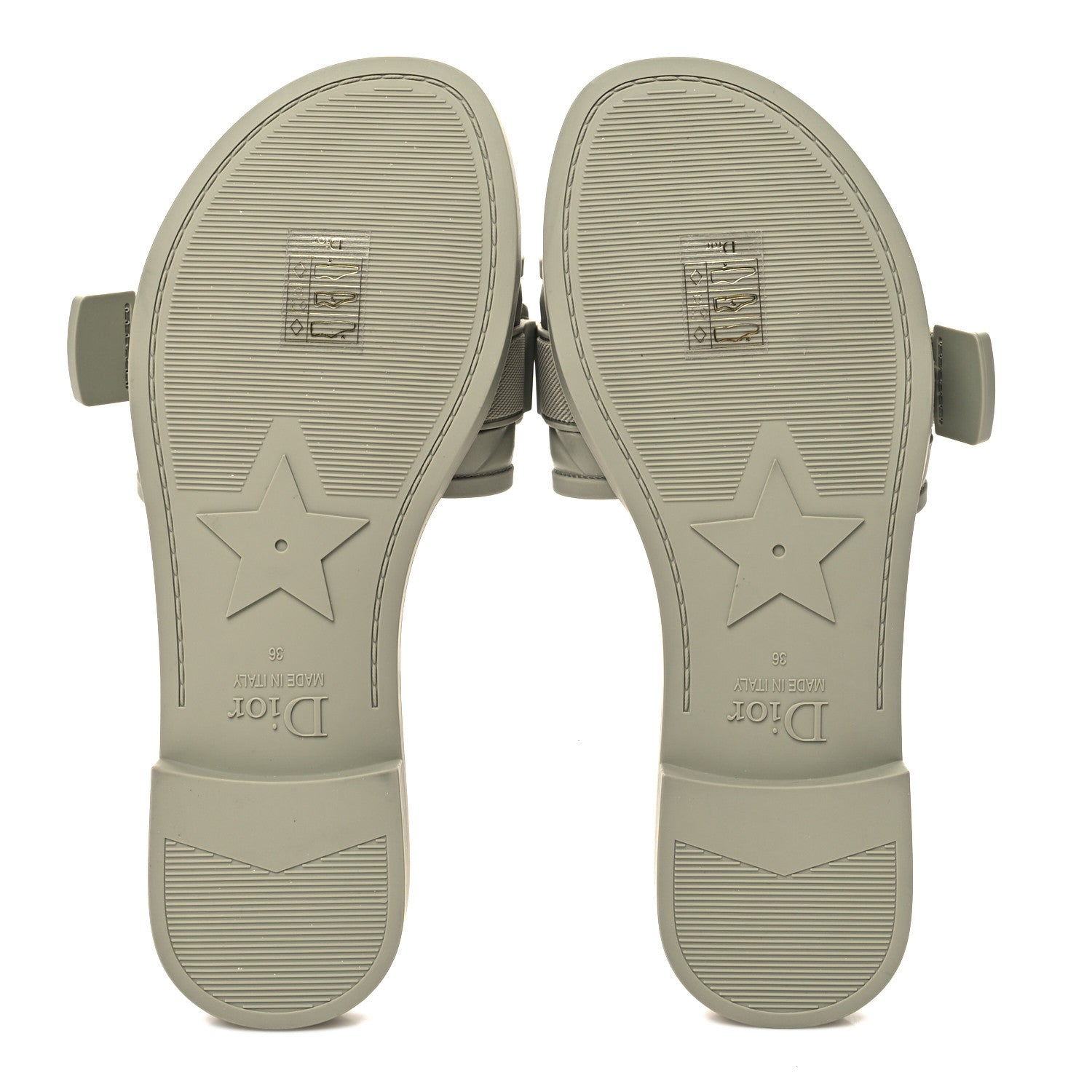 Christian Dior Rubber Macrocannage Dio(r)evolution Slide Sandals 36 Desert Shade 5 of 9