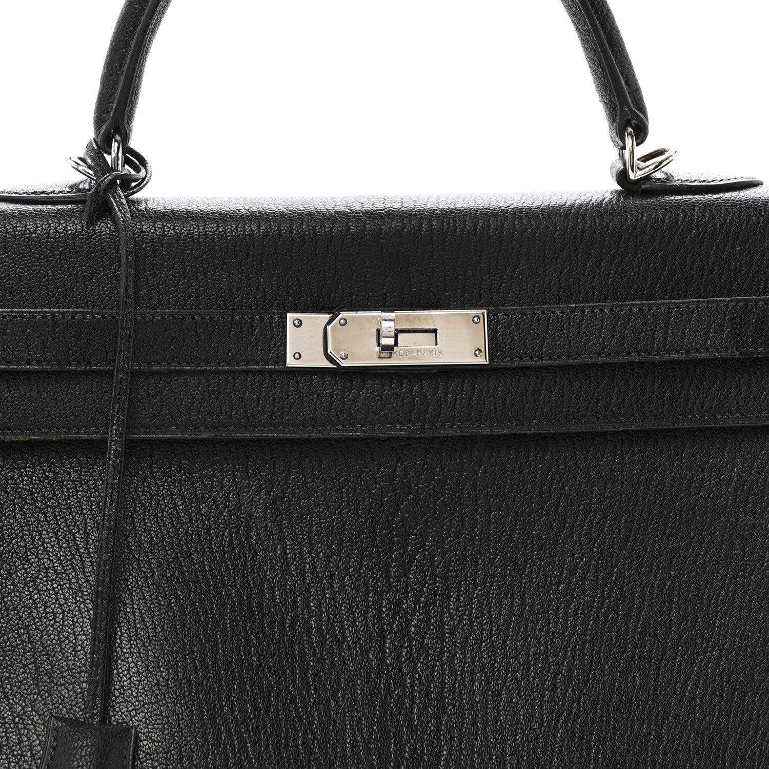 Hermes Chevre De Coromandel Kelly Retourne 35 Black 8 of 19