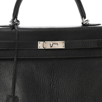 Hermes Chevre De Coromandel Kelly Retourne 35 Black 8 of 19