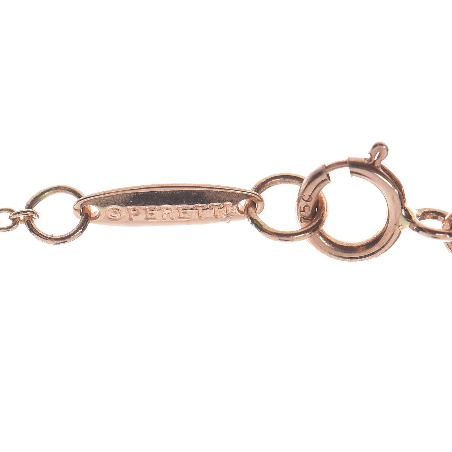 Tiffany 18K Rose Gold Diamond .03ct Elsa Peretti Diamonds by the Yard Pendant Necklace 6 of 8