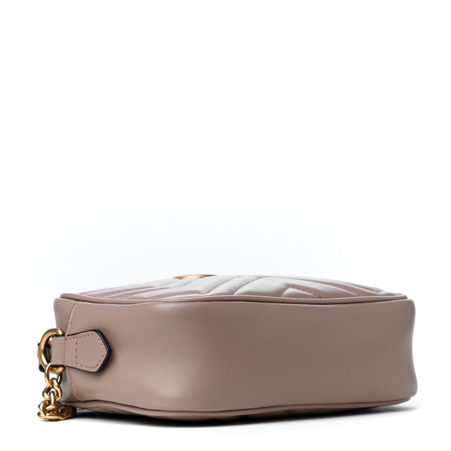 Calfskin Matelasse Mini GG Marmont Chain Shoulder Bag Porcelain Rose