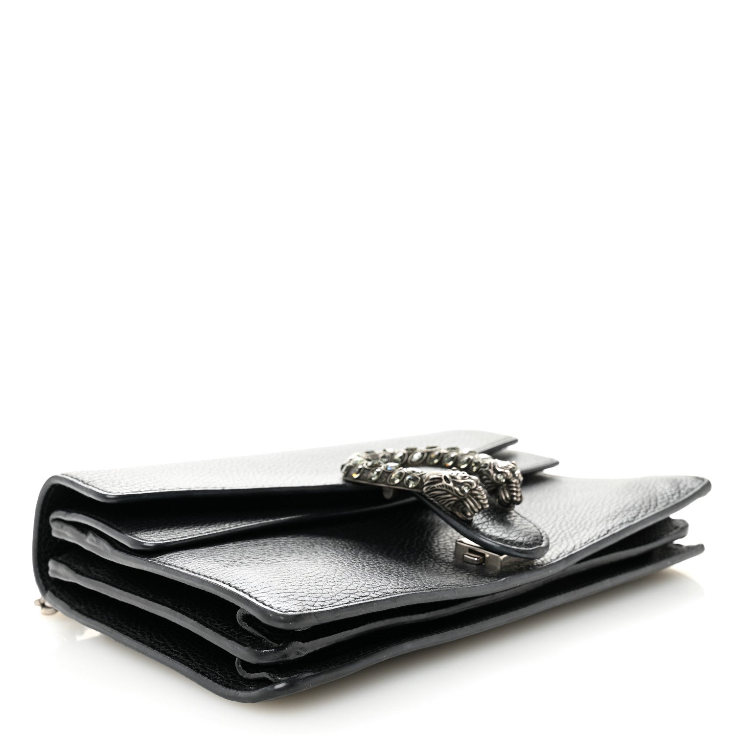 Gucci Pebbled Calfskin Small Dionysus Shoulder Bag Black 4 of 11