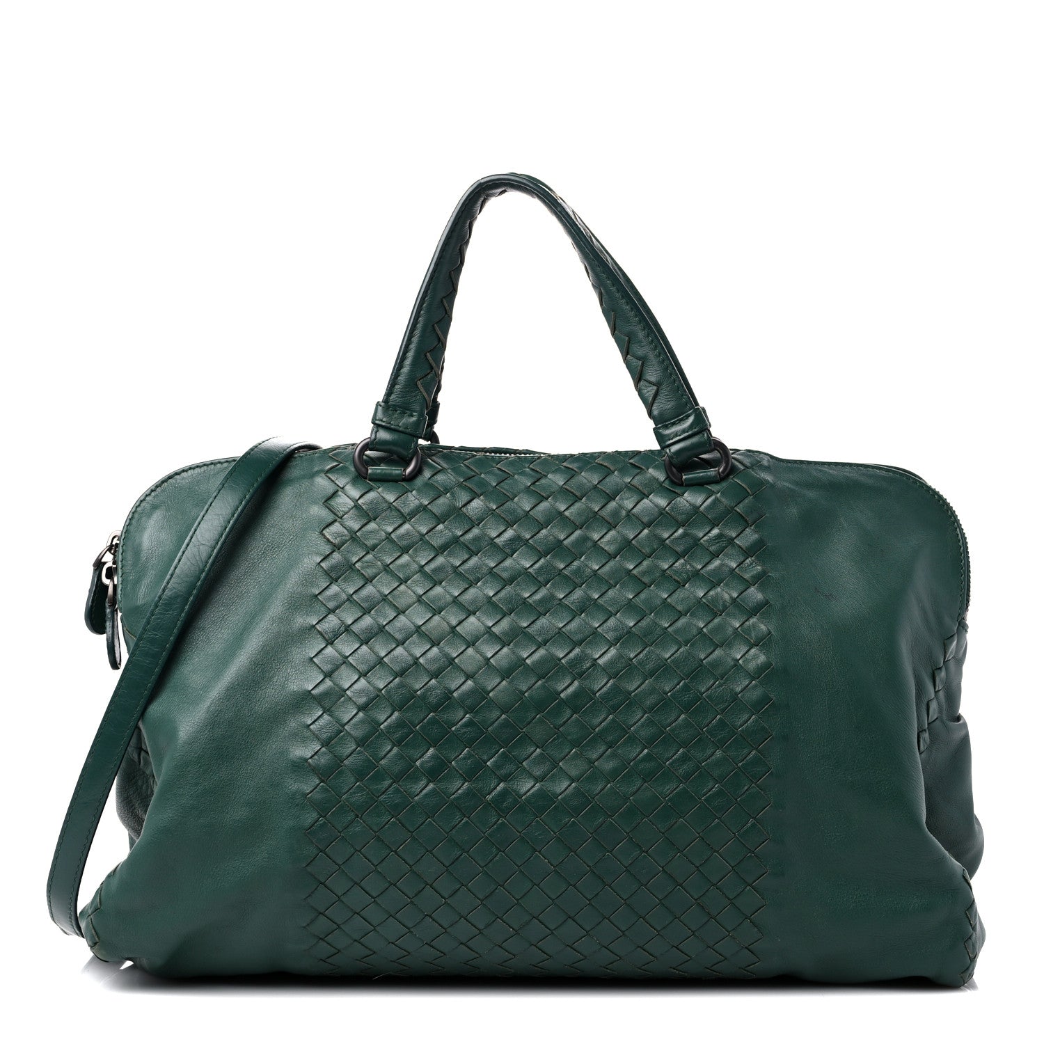 Bottega Veneta Nappa Intrecciato Convertible Tote Dark Green 1 of 21