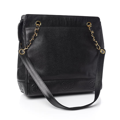 Chanel Caviar Shoulder Bag Black 3 of 15