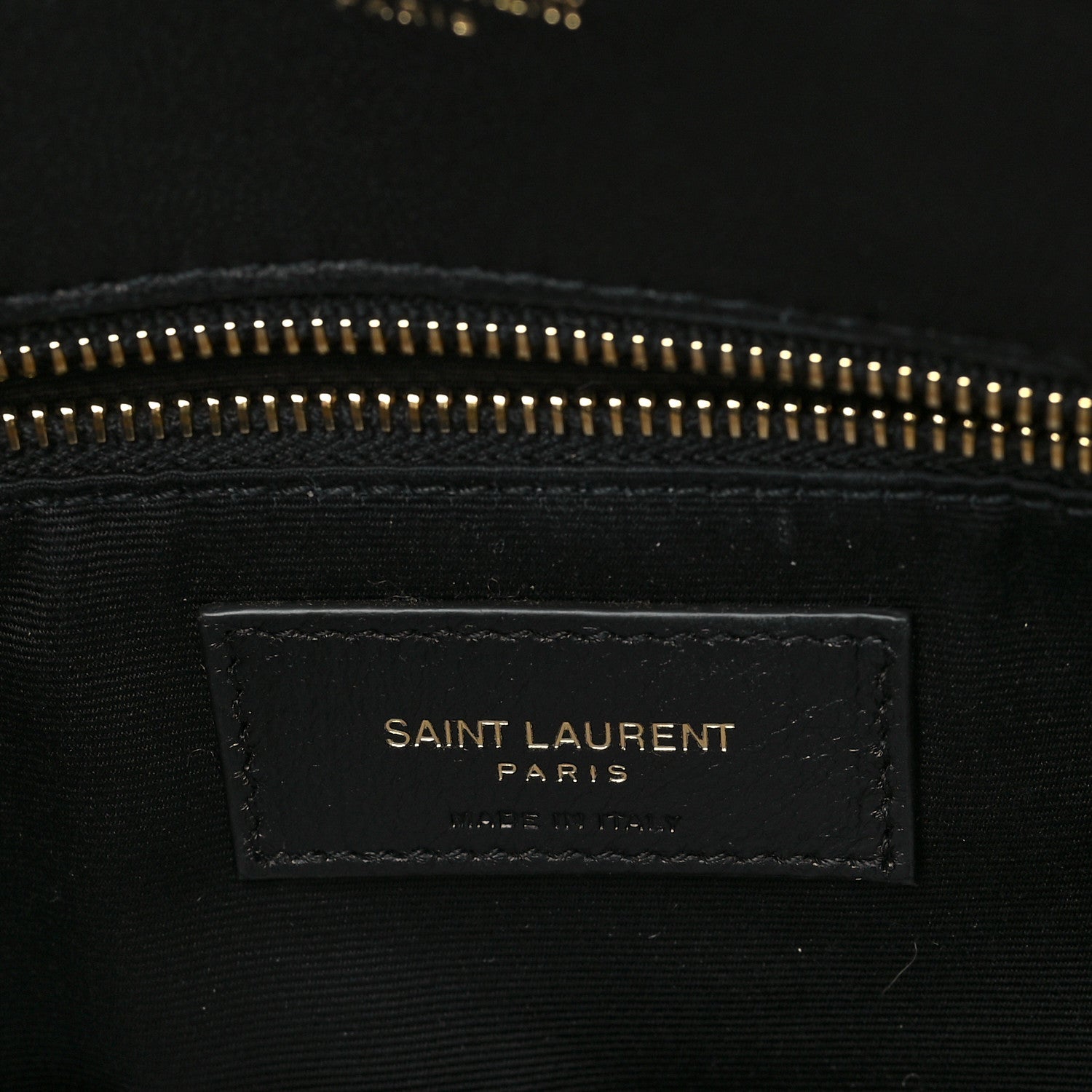 Saint Laurent Lambskin Quilted Medium Loulou Puffer Monogram Chain Satchel Black 6 of 9