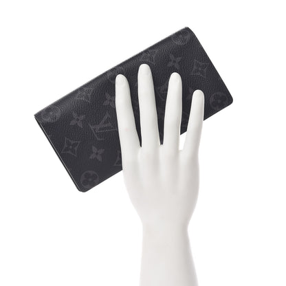 Louis Vuitton Monogram Eclipse Brazza Wallet 2 of 8