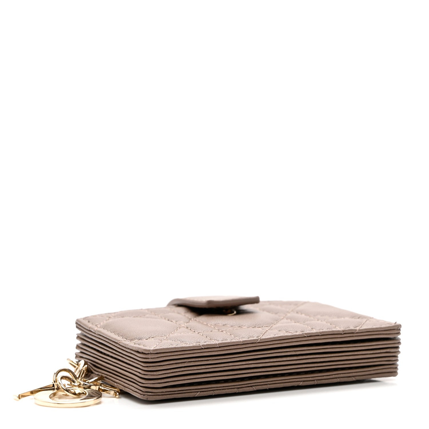 Christian Dior Lambskin Cannage Lady Dior 5-Gusset Card Holder 4 of 7