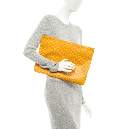 Goyard Goyardine Senat Pochette GM Yellow 2 of 7