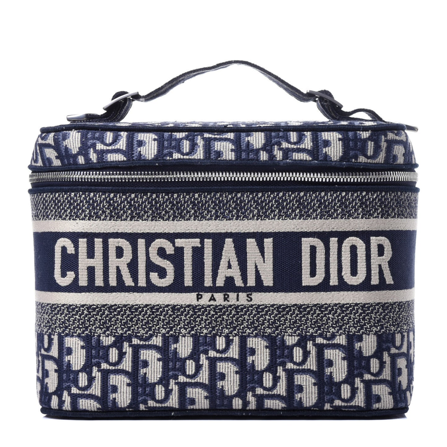 Oblique Diortravel Vanity Case Blue