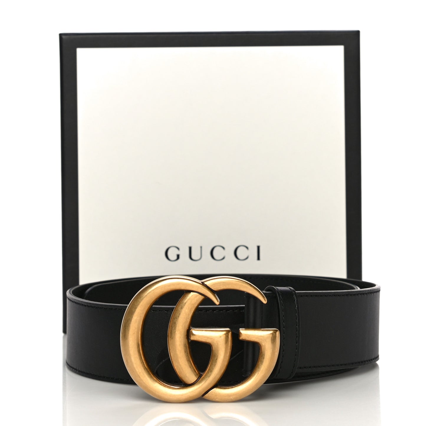 Calfskin Double G 40mm Belt 75 30 Black