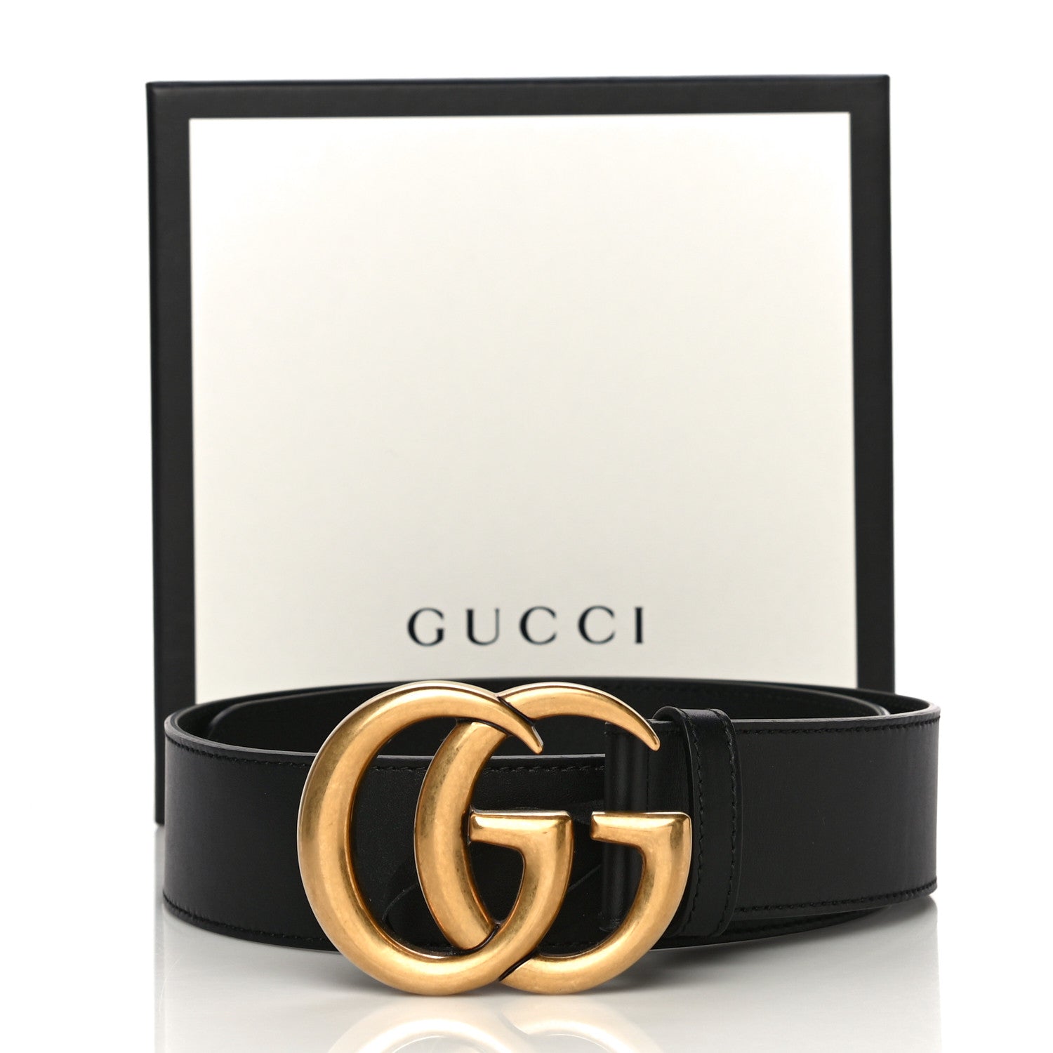 Gucci Calfskin Double G 40mm Belt 75 30 Black 9 of 9