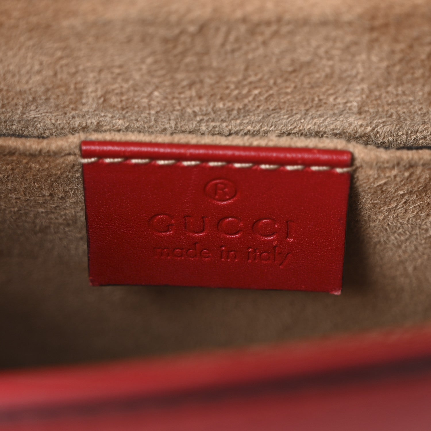 Gucci Calfskin Mini Sylvie Chain Shoulder Bag Hibiscus Red 6 of 10