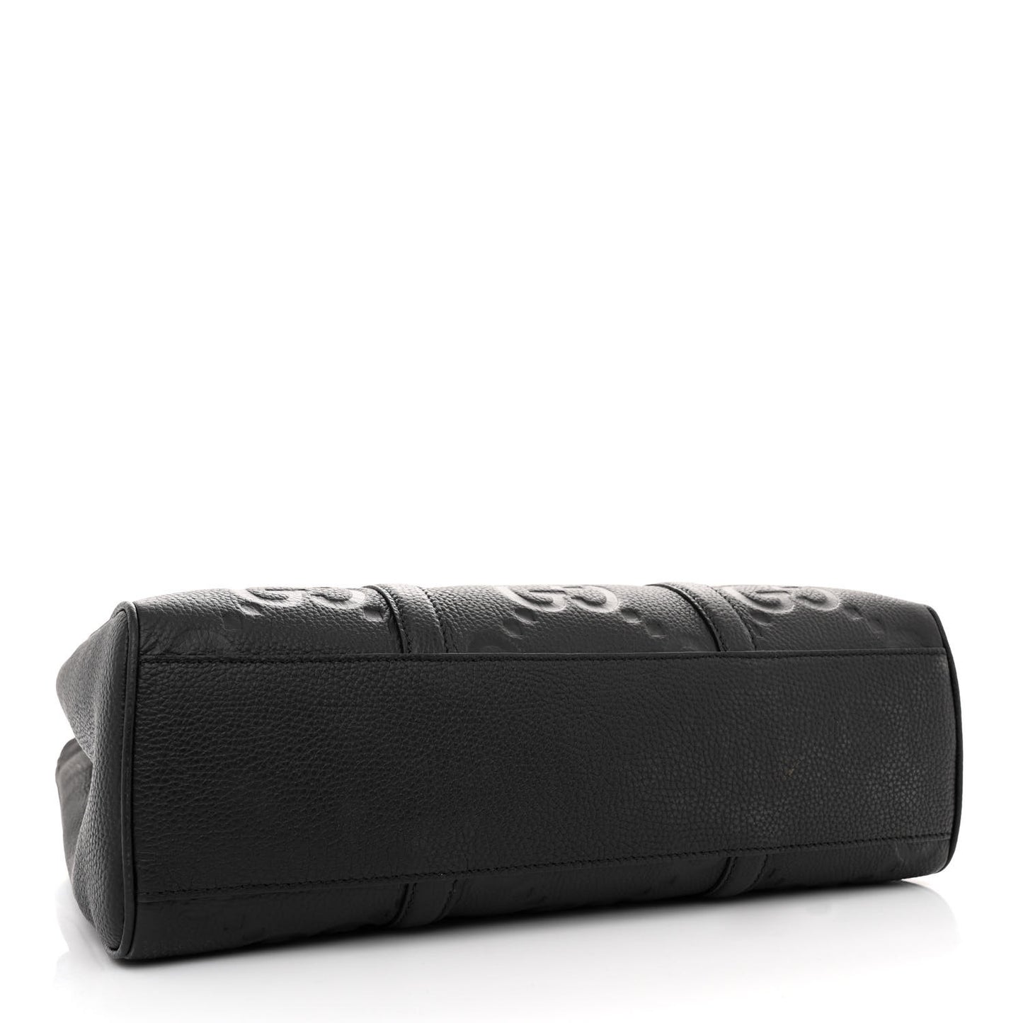 Piuma Calfskin Jumbo GG Embossed Medium Tote Bag Black