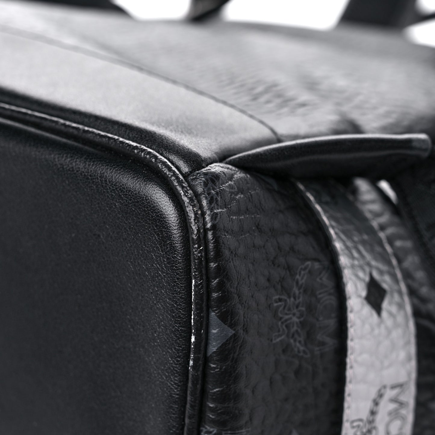 Metallic Visetos Striped Medium Stark Backpack Silver Black