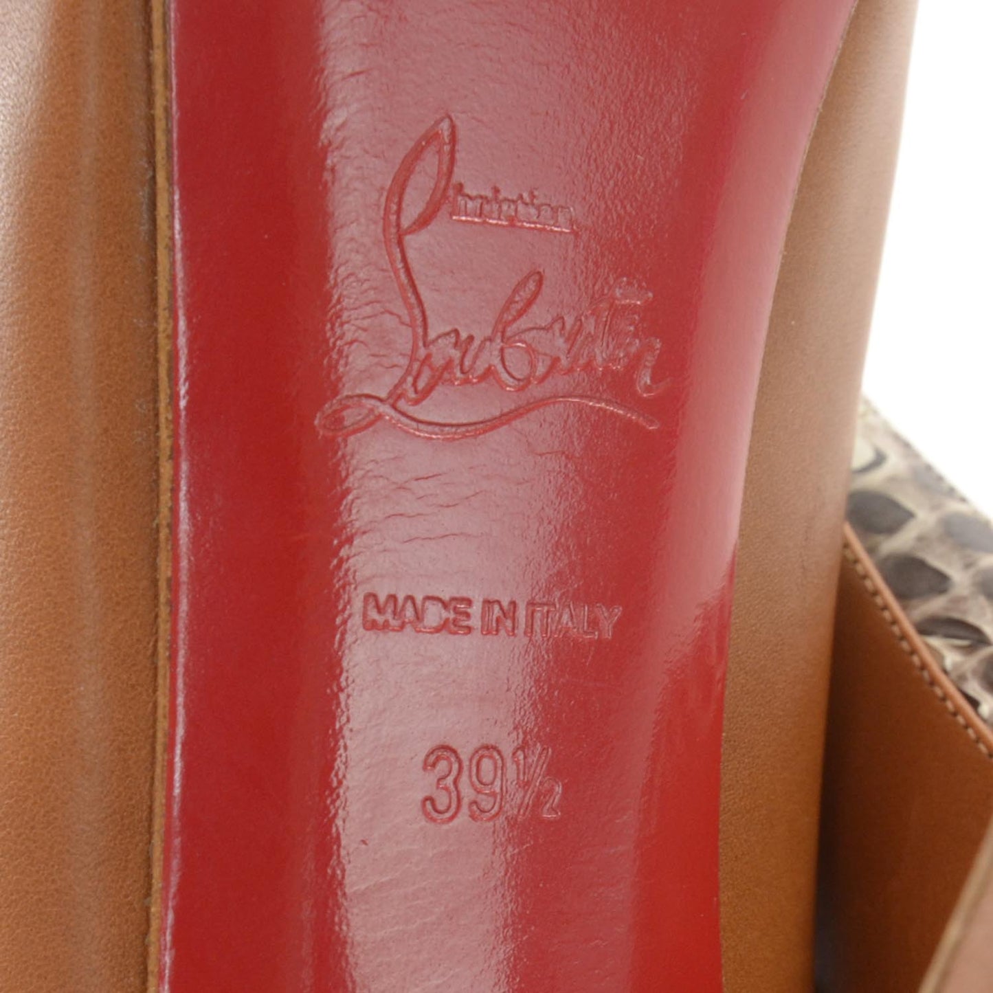 Calfskin Snakeskin Asteroid 160 Pumps 39.5