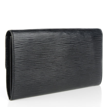 Louis Vuitton Epi Sarah Wallet Black 3 of 7
