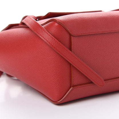 Celine Grained Calfskin Nano Belt Bag Coquelicot 8 of 9