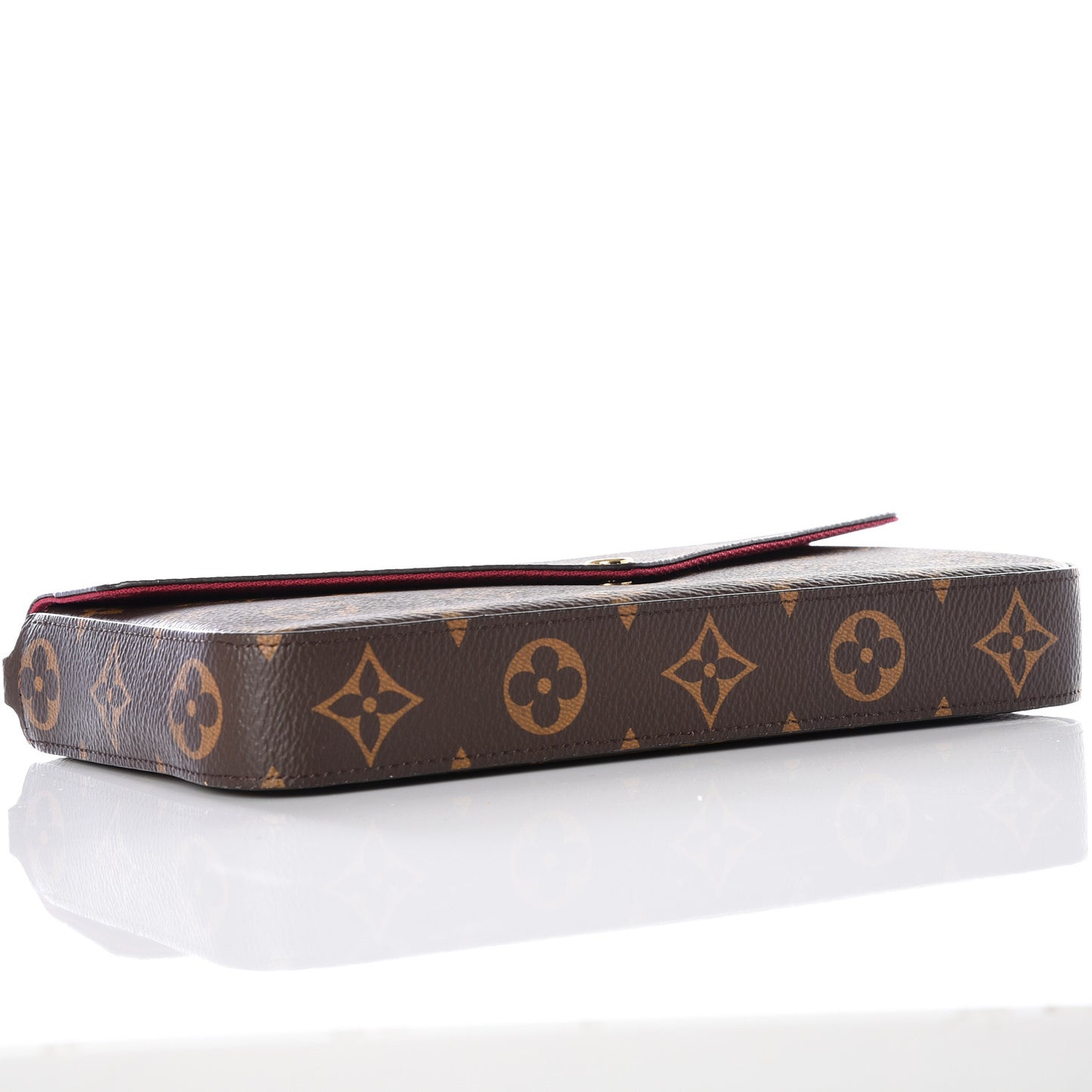 Monogram Pochette Felicie Chain Wallet Fuchsia