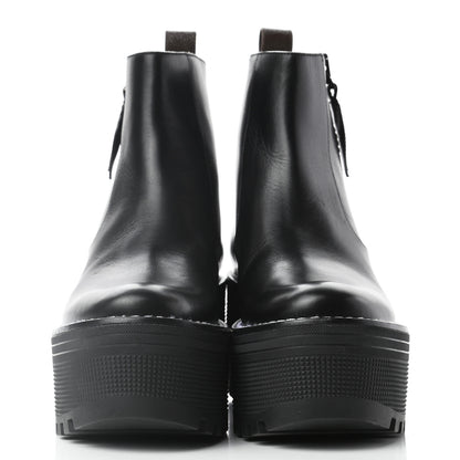 Louis Vuitton Calfskin Monogram Power Squad Flat Ankle Boots 36 Black 2 of 8