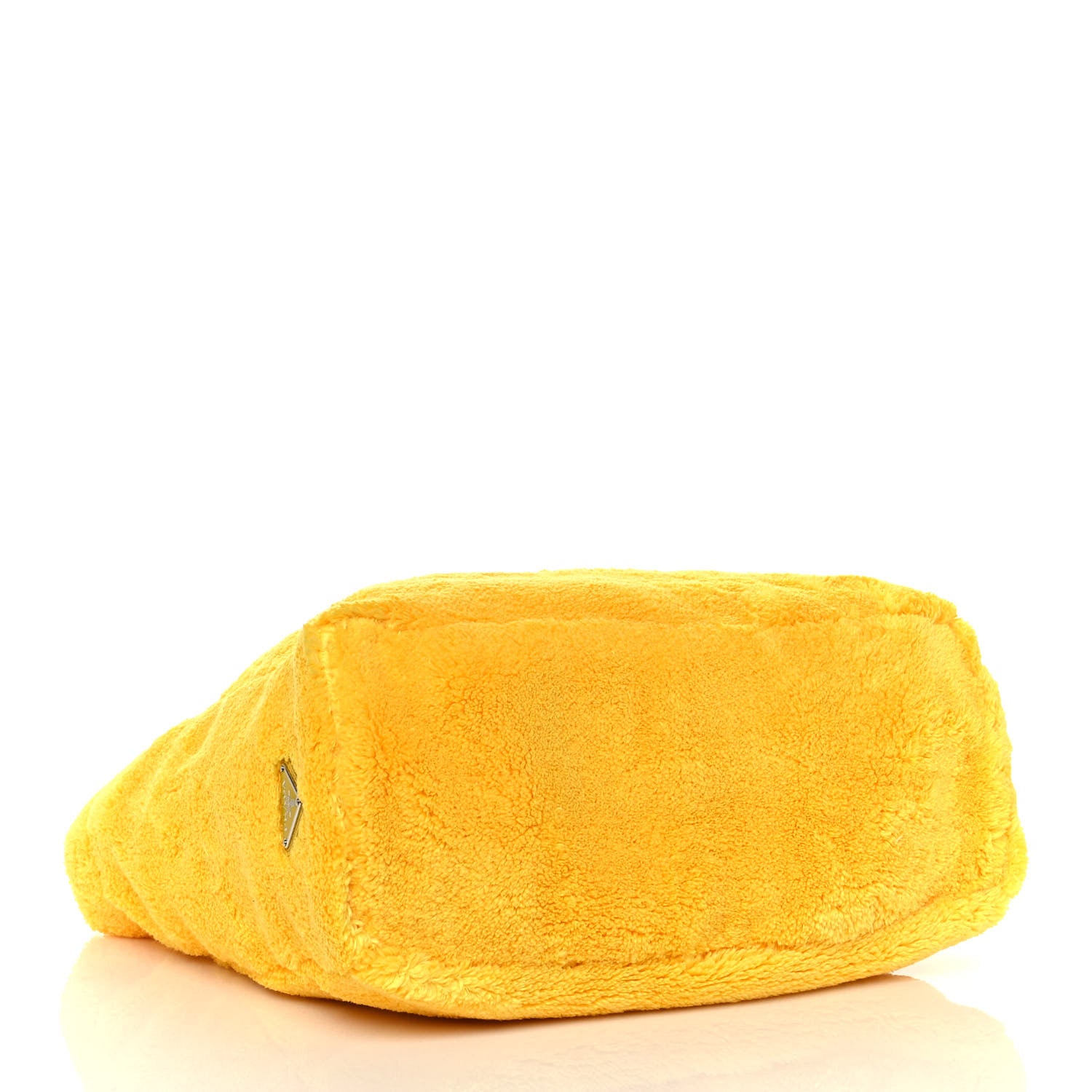 Prada Terry Cloth Tote Bag Giallo Black 4 of 8