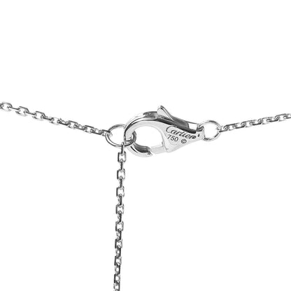 Cartier 18K White Gold Diamond D'Amour Circle Pendant Necklace 4 of 6