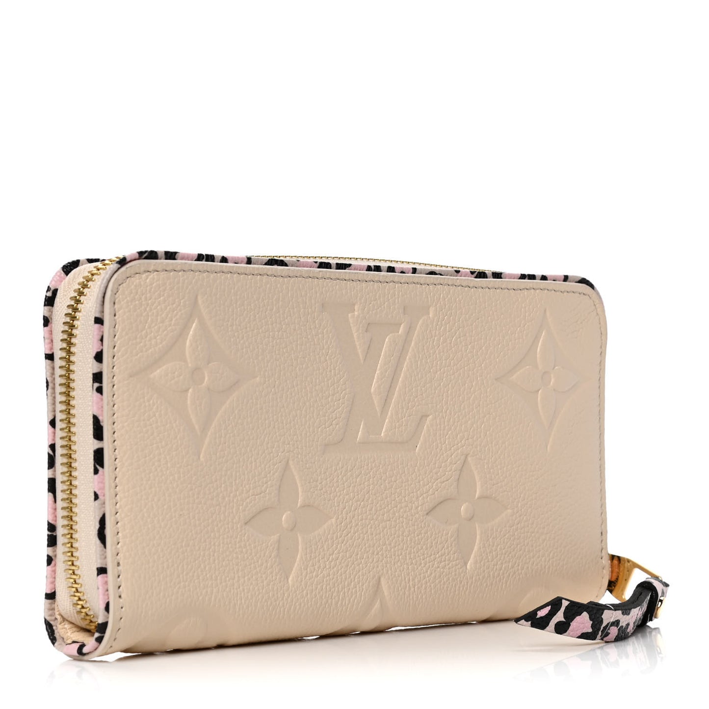 Empreinte Monogram Giant Wild At Heart Zippy Wallet Creme