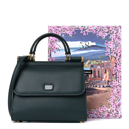 Dolce & Gabbana Calfskin Small Sicily 58 Bag Green 17 of 17