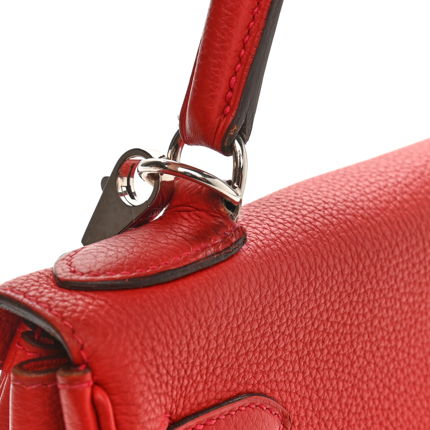 Hermes Taurillon Clemence Kelly Retourne 28 Rouge Casaque 19 of 22