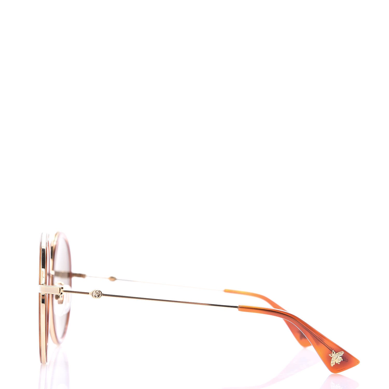 Gucci Round Sunglasses GG0061S Tortoise 2 of 7