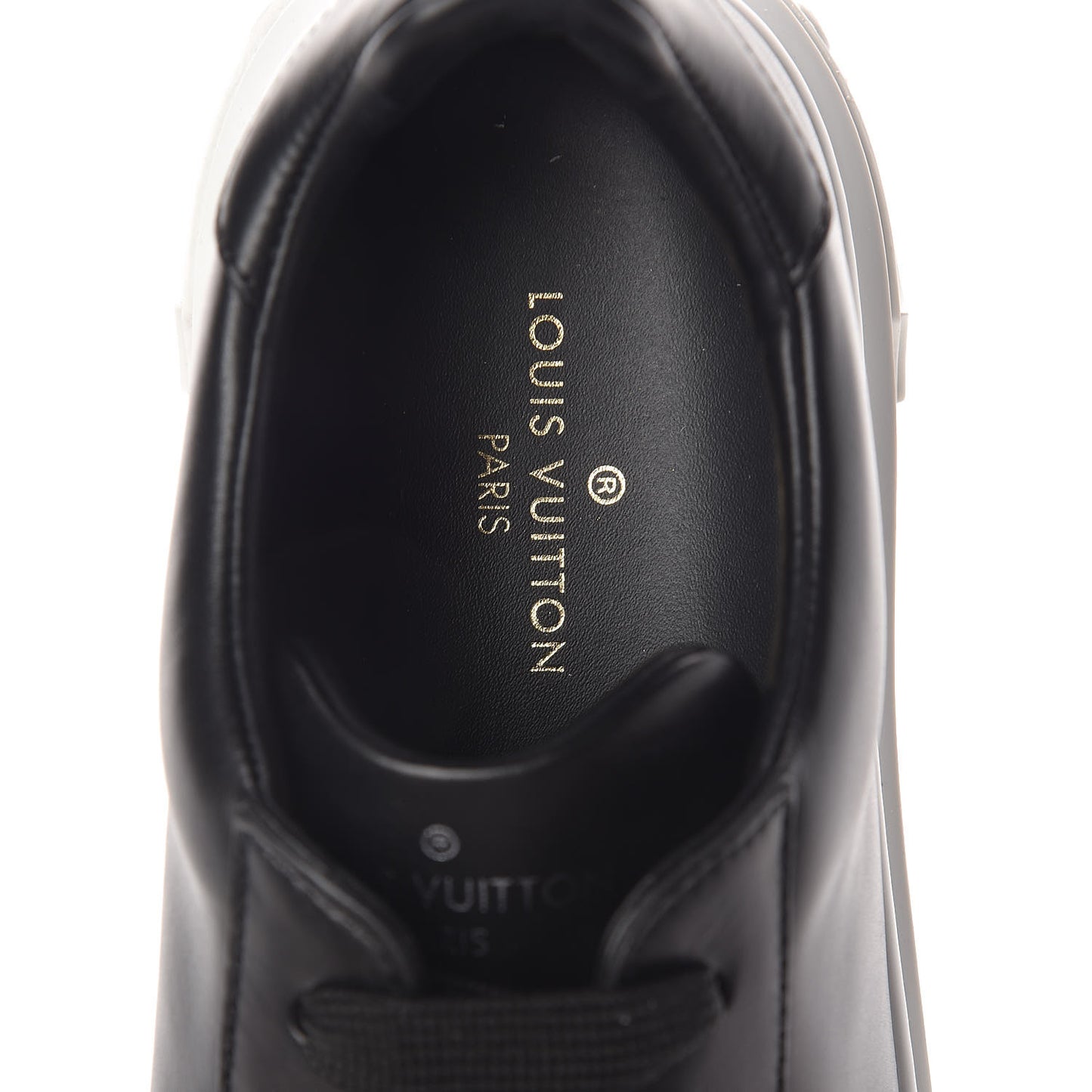 Calfskin Time Out Sneakers 38 Black