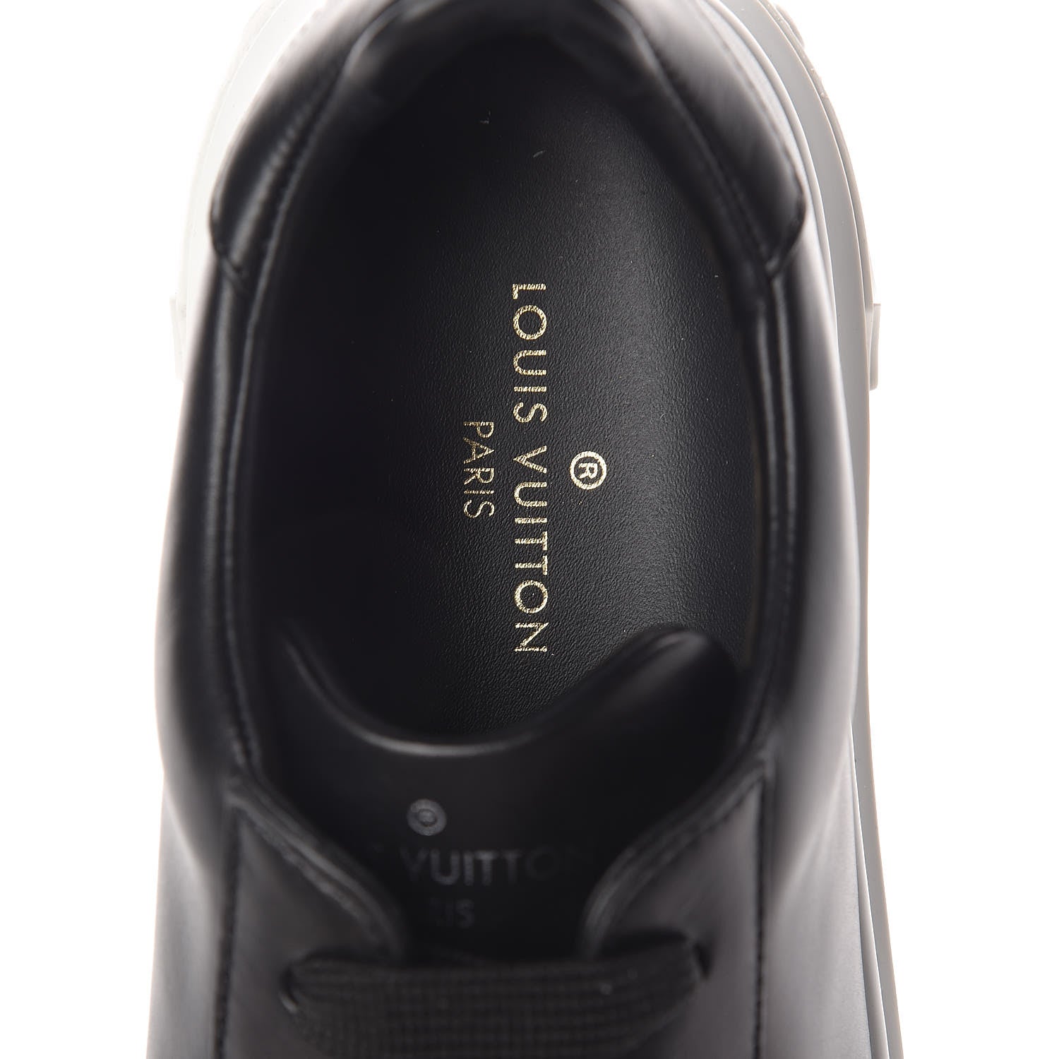 Louis Vuitton Calfskin Time Out Sneakers 38 Black 5 of 7