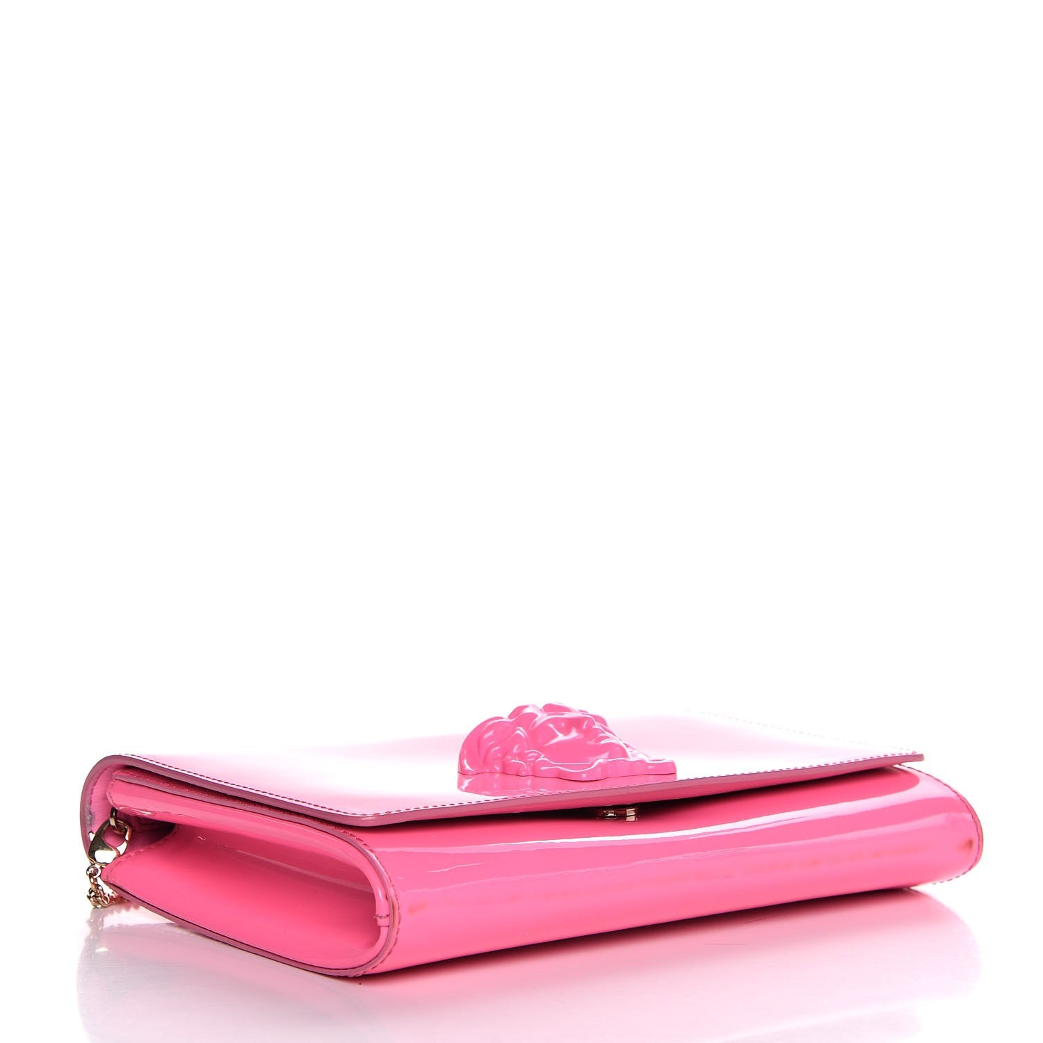 Versace Patent Palazzo Medusa Chain Evening Bag Pink 4 of 15