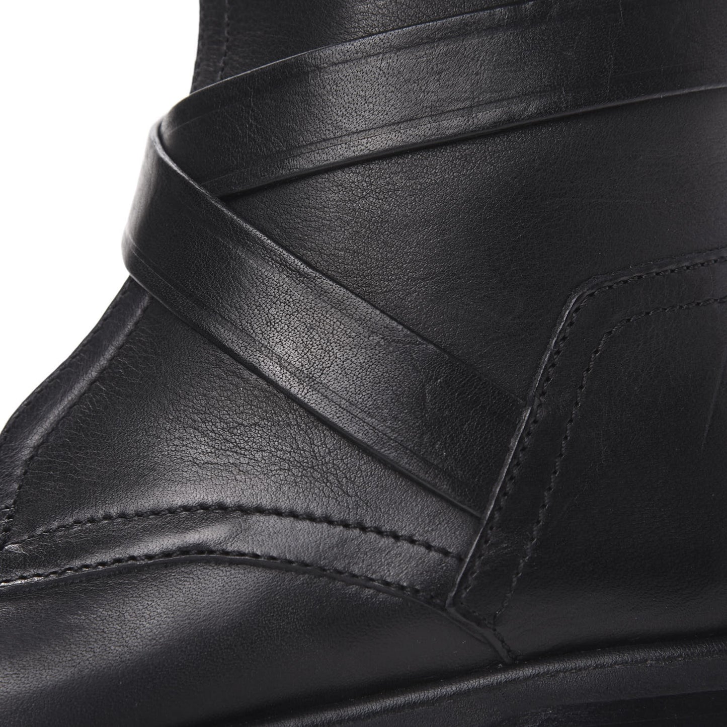Grainy Calfskin Dalston Boots 35.5 Black