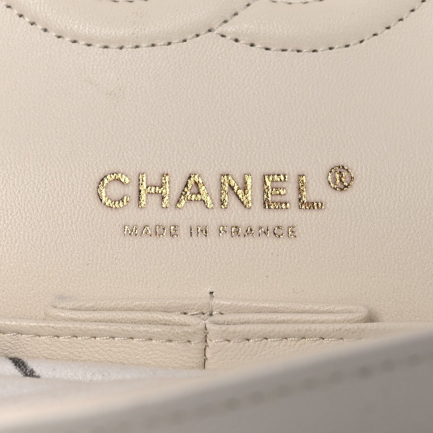 Chanel Caviar Quilted Medium Double Flap White 6 of 13
